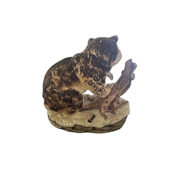 Vintage Lefton China Porcelain‎ Hand-Painted Raccoon Figurine KW4752 Japan - Picture 3 of 7